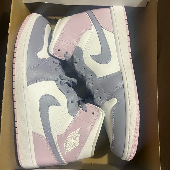 Jordan Shoes - Nike Air Jordan 1 Mid Indigo Haze Doll Sneakers Women Size 12 Men 10.5 new